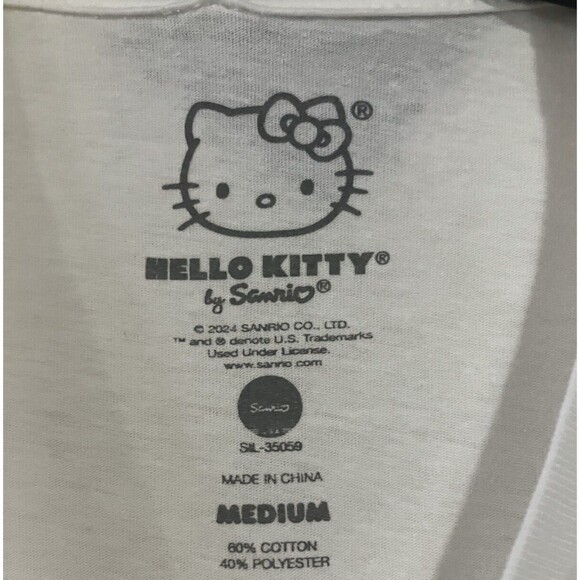 Hello Kitty T-shirt Happy Loved Blooming Inspired Kind Grateful Women Size M - Picture 3 of 6
